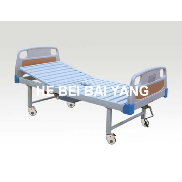 a-194 Movable Single Function Manual Hospital Bed with Chamber Pot
